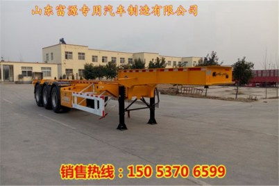 平板式集装箱半挂车价格及尺寸多少米