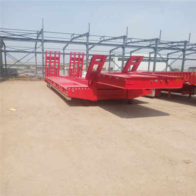 钟山三线六轴13米低平板半挂车价格行情与挂车漆选用分析